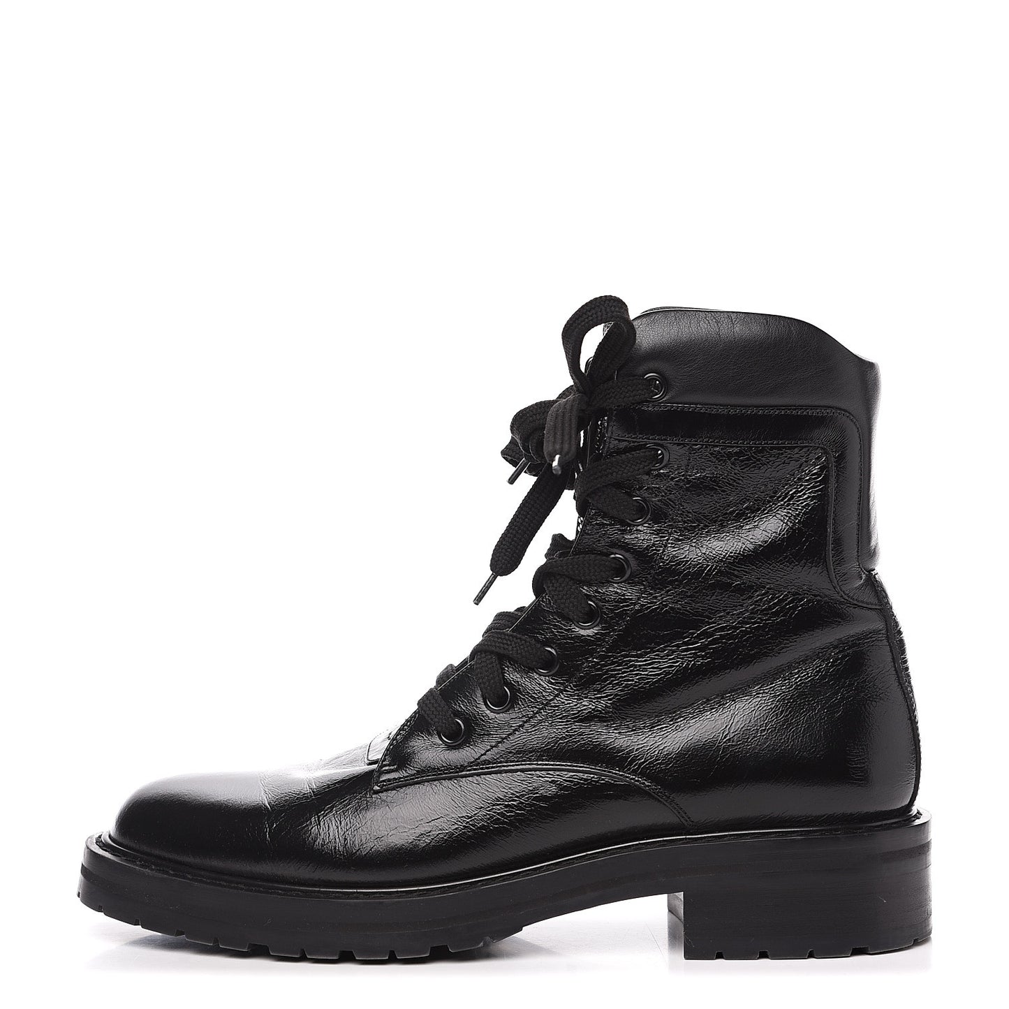 Calfskin William Double-Laced Boot 40.5 Black