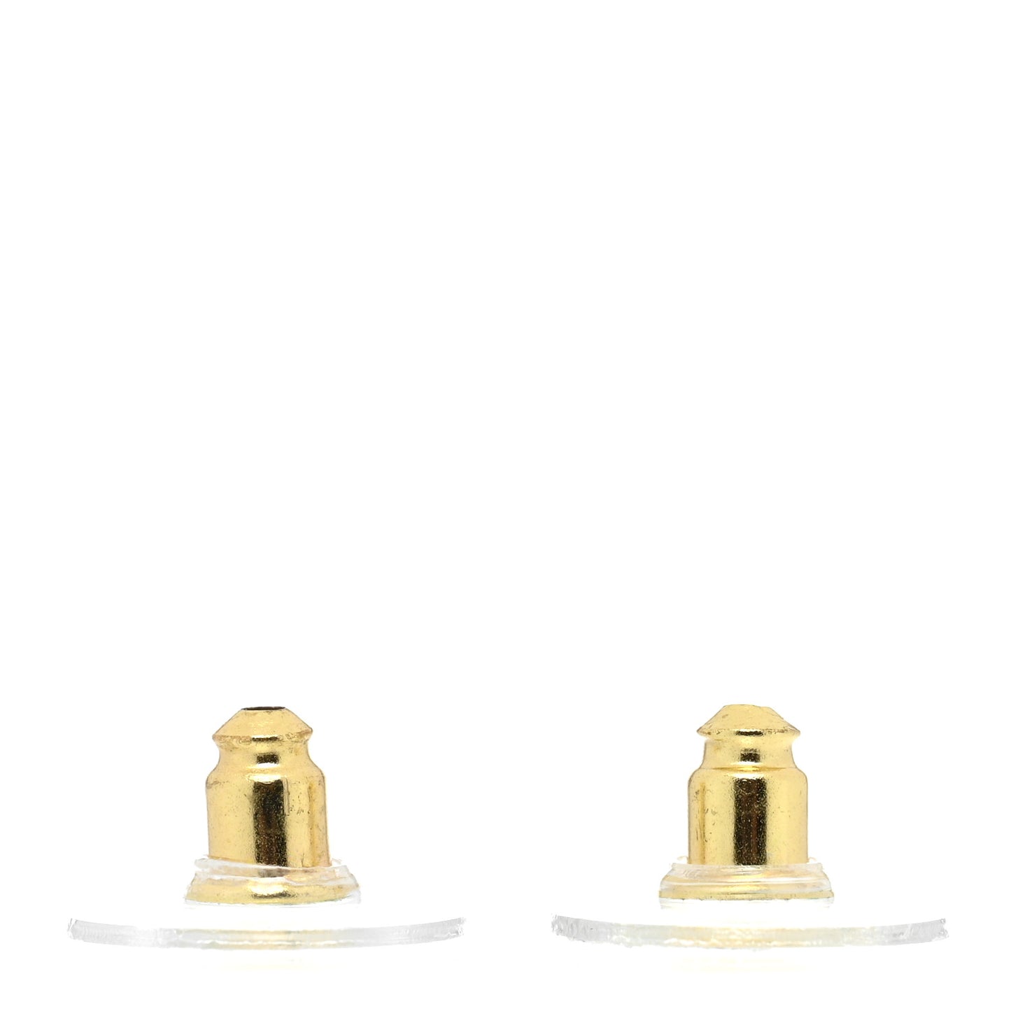 Metal CC Heart Coco In Love Hoop Earrings Gold