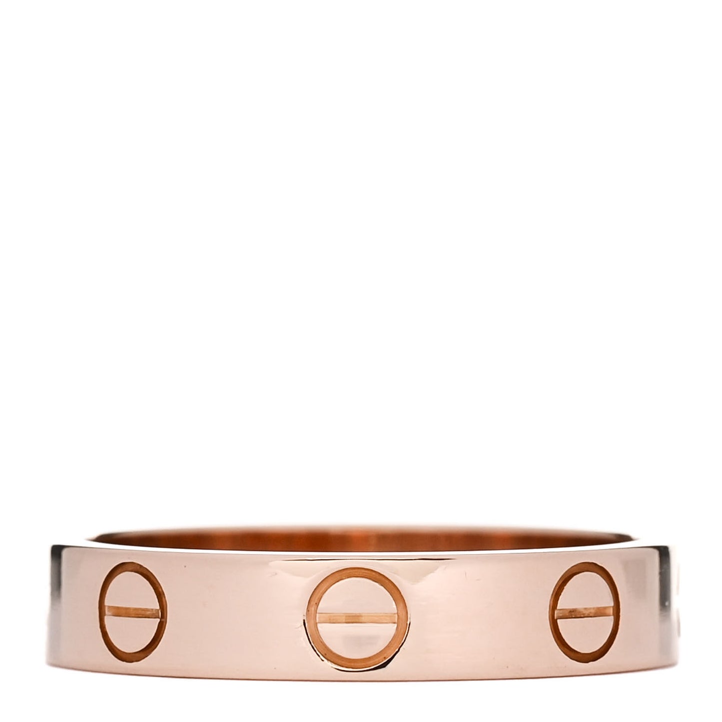 18K Pink Gold 3.5mm LOVE Wedding Band Ring 51 5.75