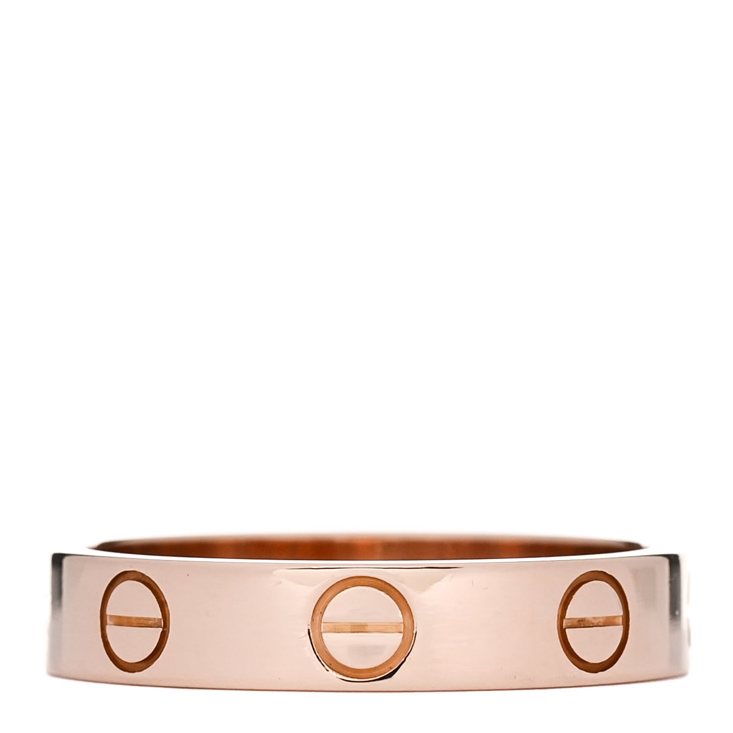 Cartier 18K Pink Gold 3.5mm LOVE Wedding Band Ring 51 5.75 3 of 5