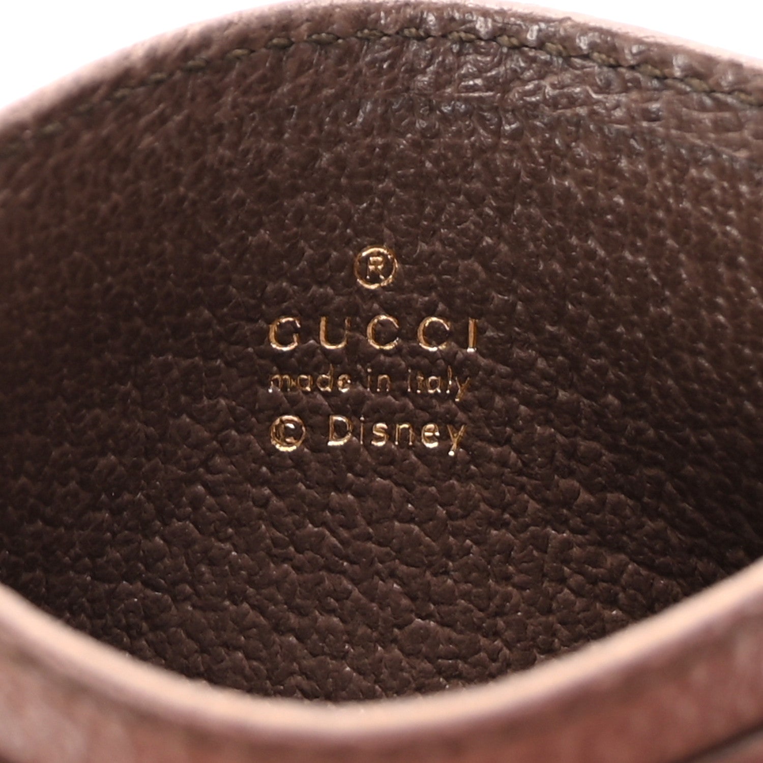 Gucci X DISNEY GG Supreme Monogram Donald Duck Card Holder Beige