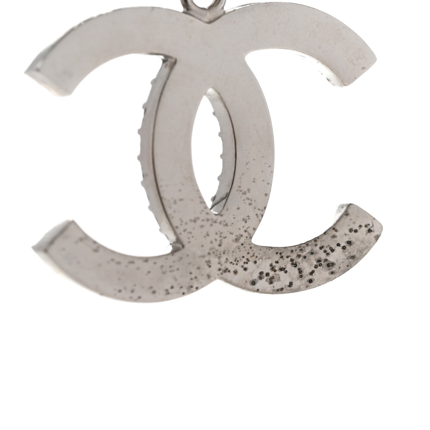 Chanel Crystal CC In The Air Choker Necklace Silver 6 of 7