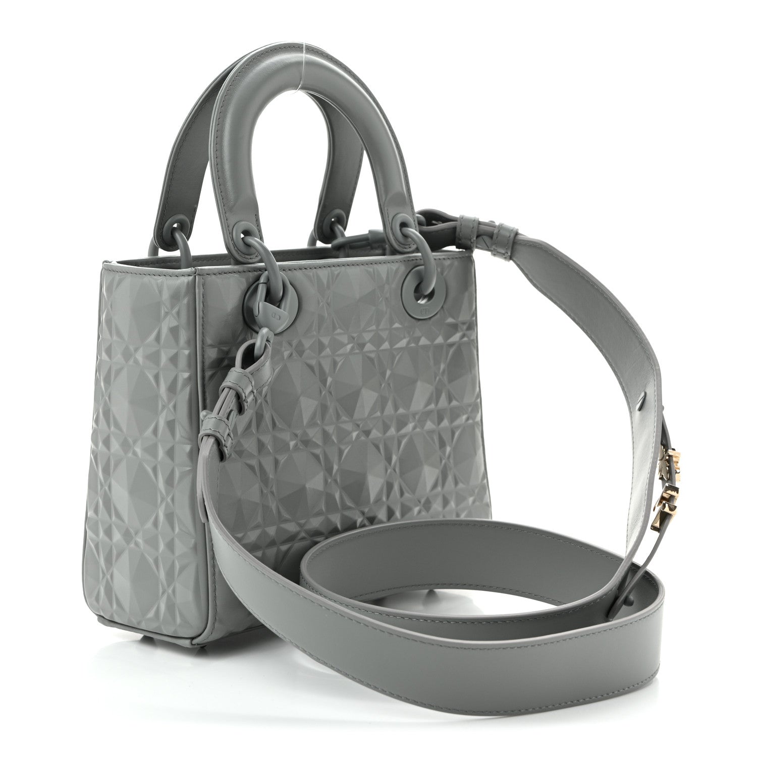 Christian Dior Calfskin Cannage Diamond Small My ABCDior Lady Dior