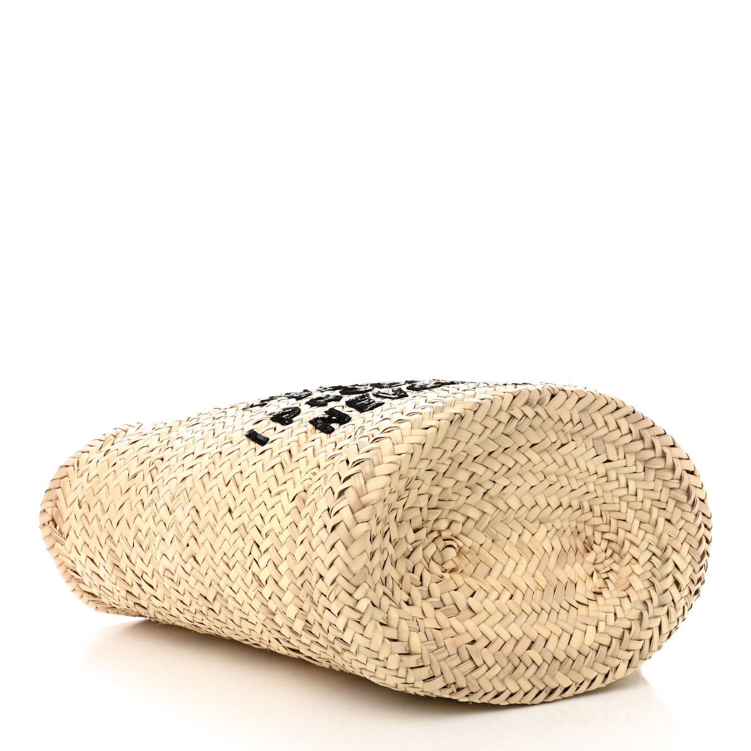 Celine X DAVID KRAMER Raffia Calfskin Panier Bag White 4 of 11