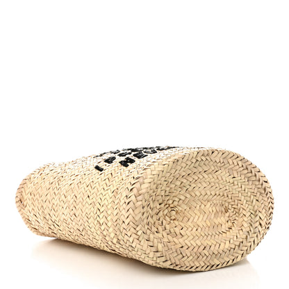 Celine X DAVID KRAMER Raffia Calfskin Panier Bag White 4 of 11