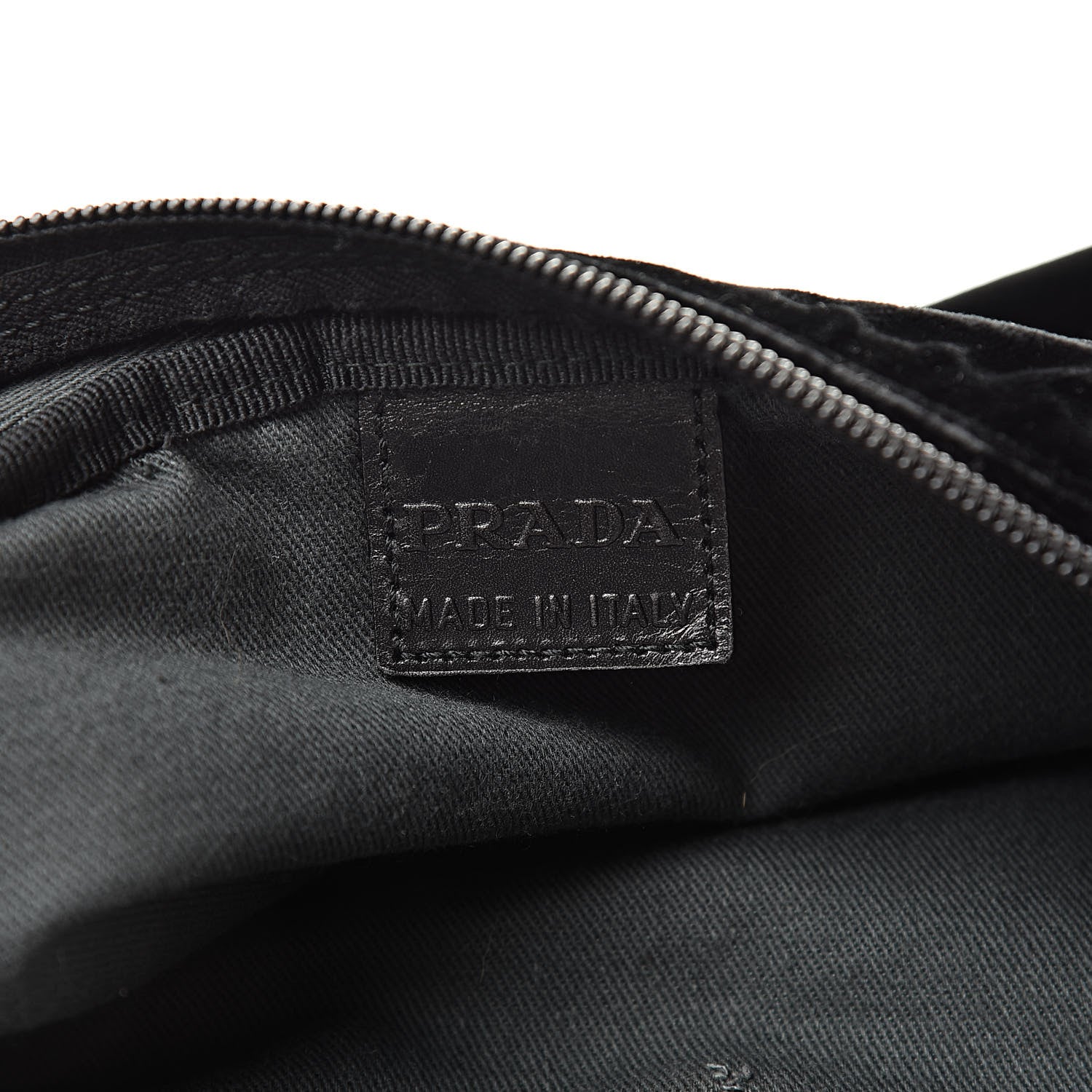Prada Velvet Cosmetic Pouch Black 6 of 9