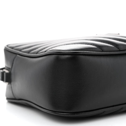 Saint Laurent Calfskin Matelasse Monogram Lou Camera Bag Black 9 of 10