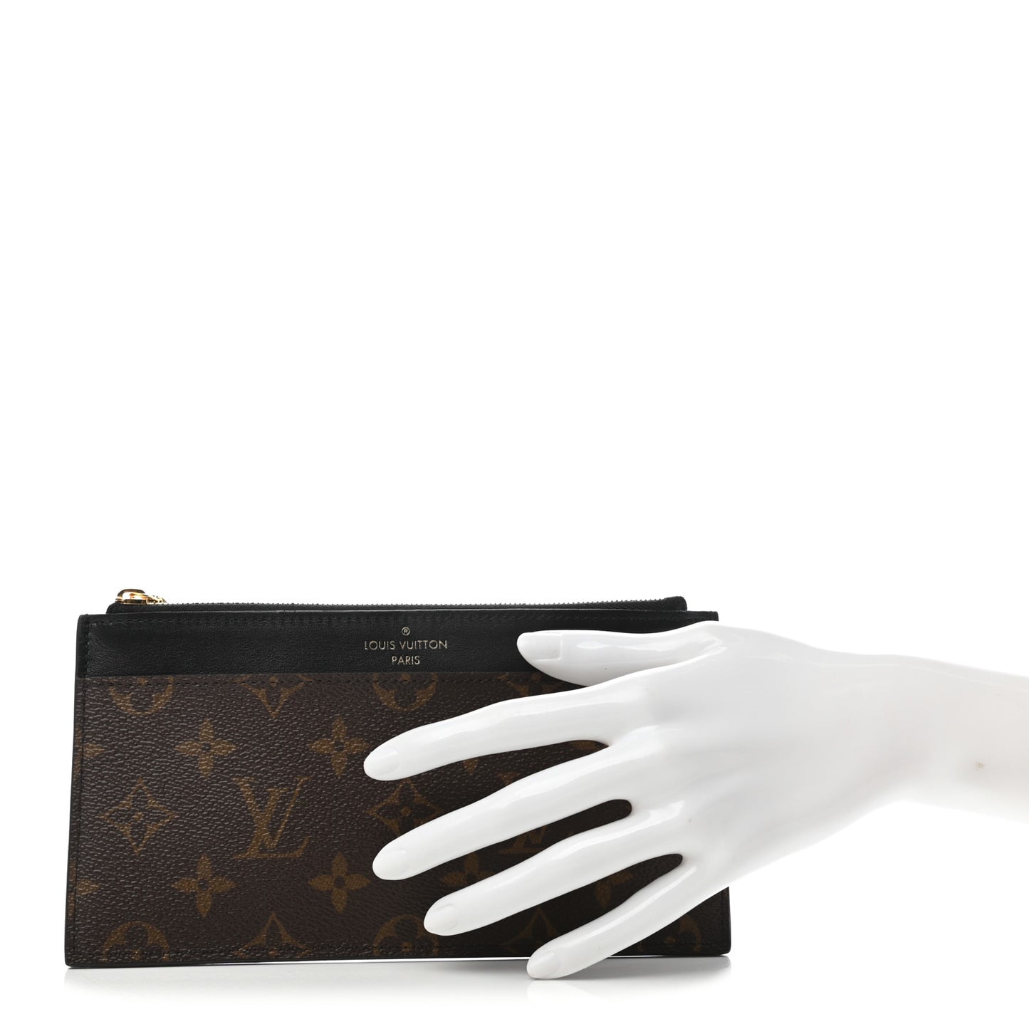 Monogram Slim Purse Black