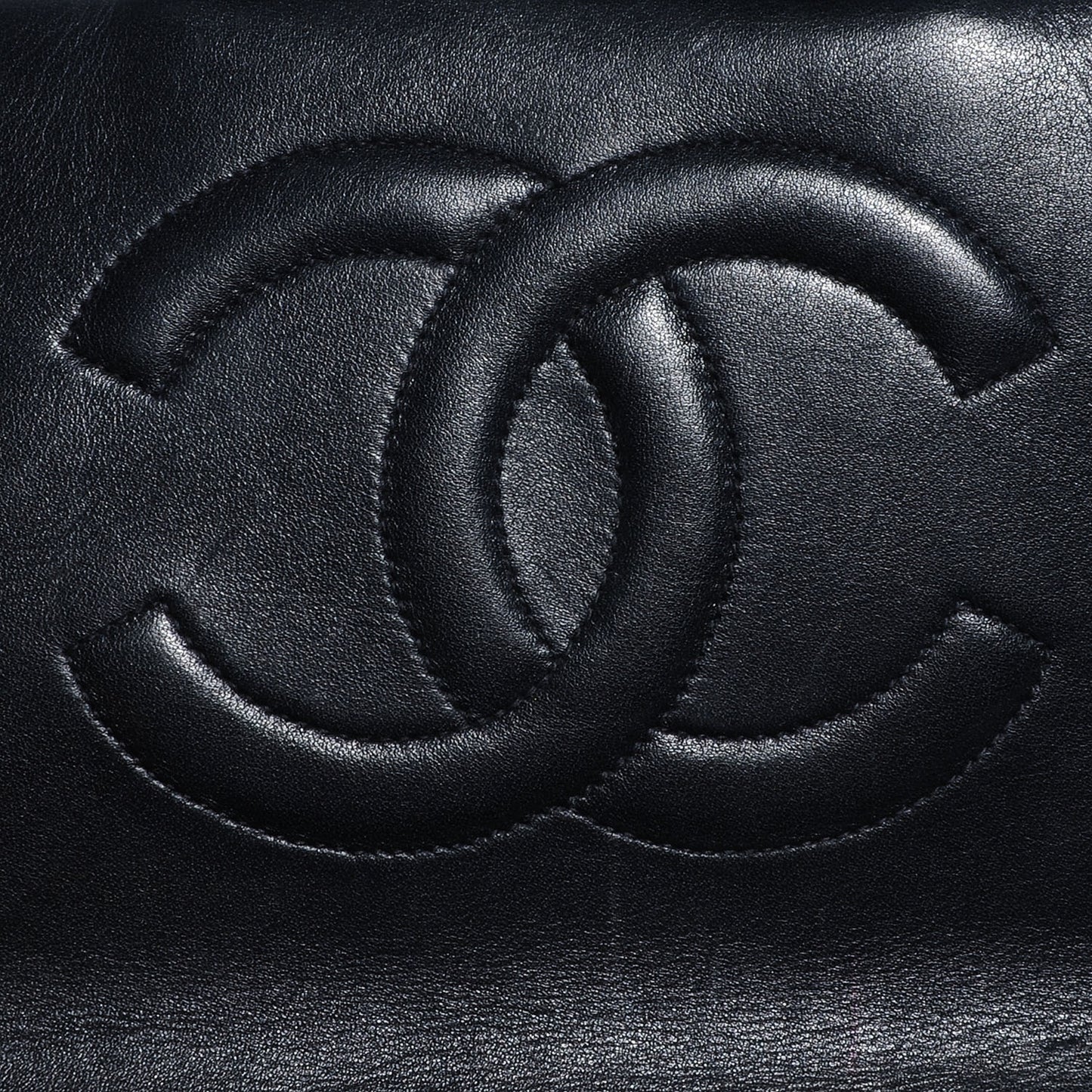 Lambskin XL Jumbo Flap Black