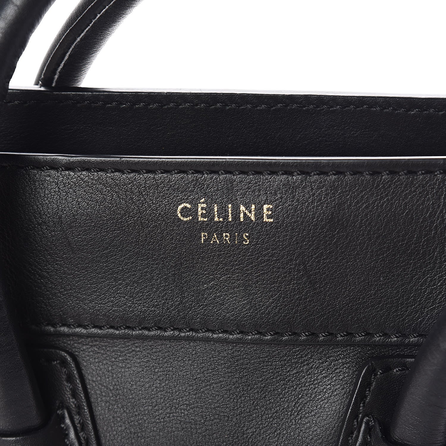 Celine Smooth Calfskin Micro Luggage Black 6 of 17