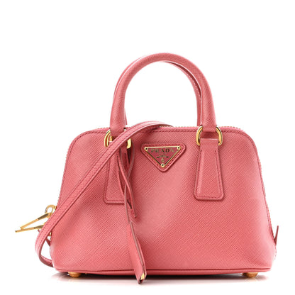 Prada Saffiano Lux Mini Promenade Tote Peonia 1 of 10
