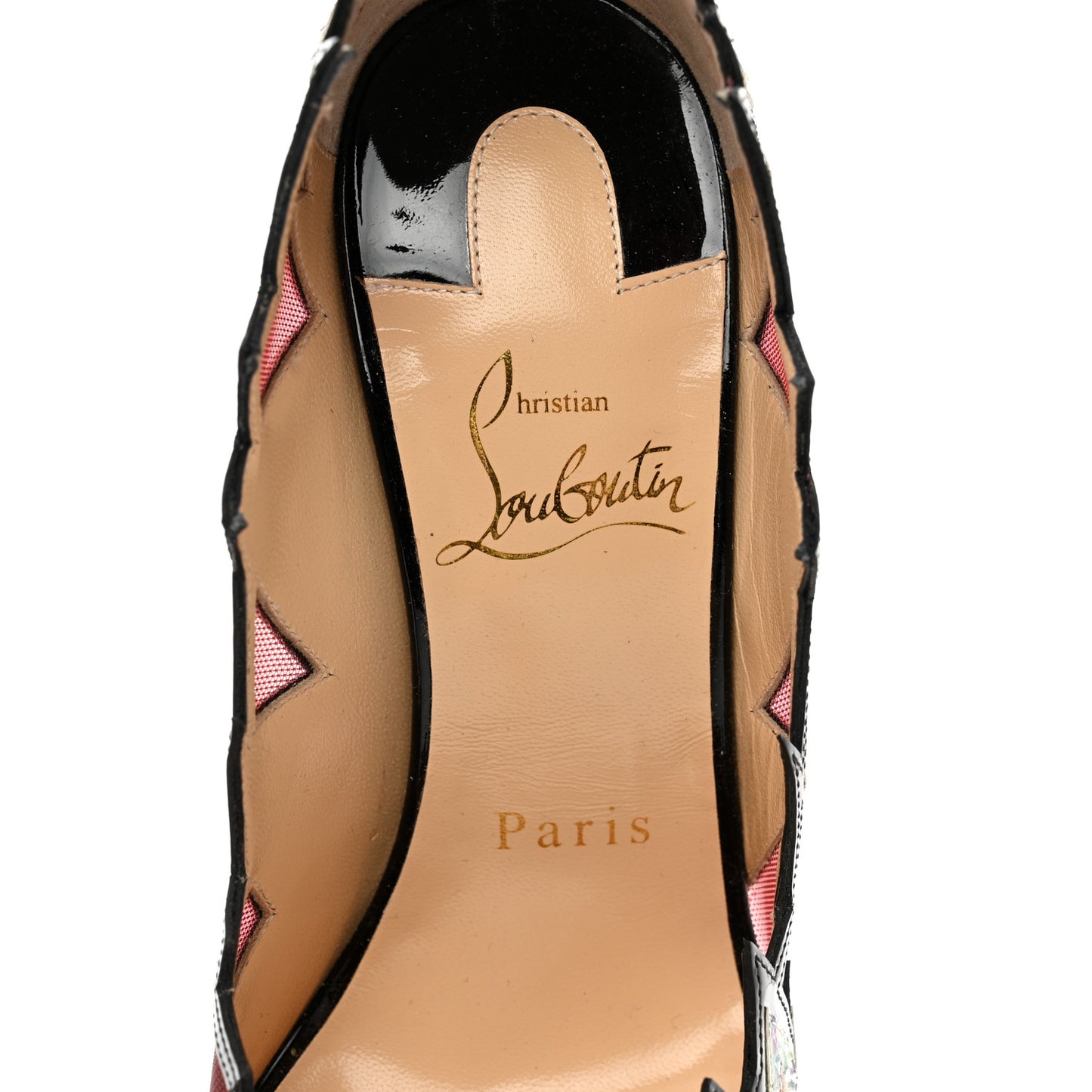 Shiny Nappa Patent Snakeskin Explorete 100 Pumps 35.5 White Black Multicolor