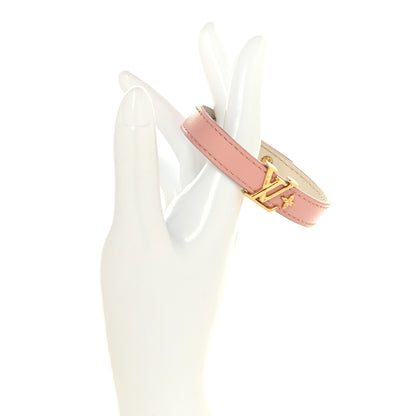 Louis Vuitton Calfskin Iconic Bracelet 17 Rose Poudre 2 of 5