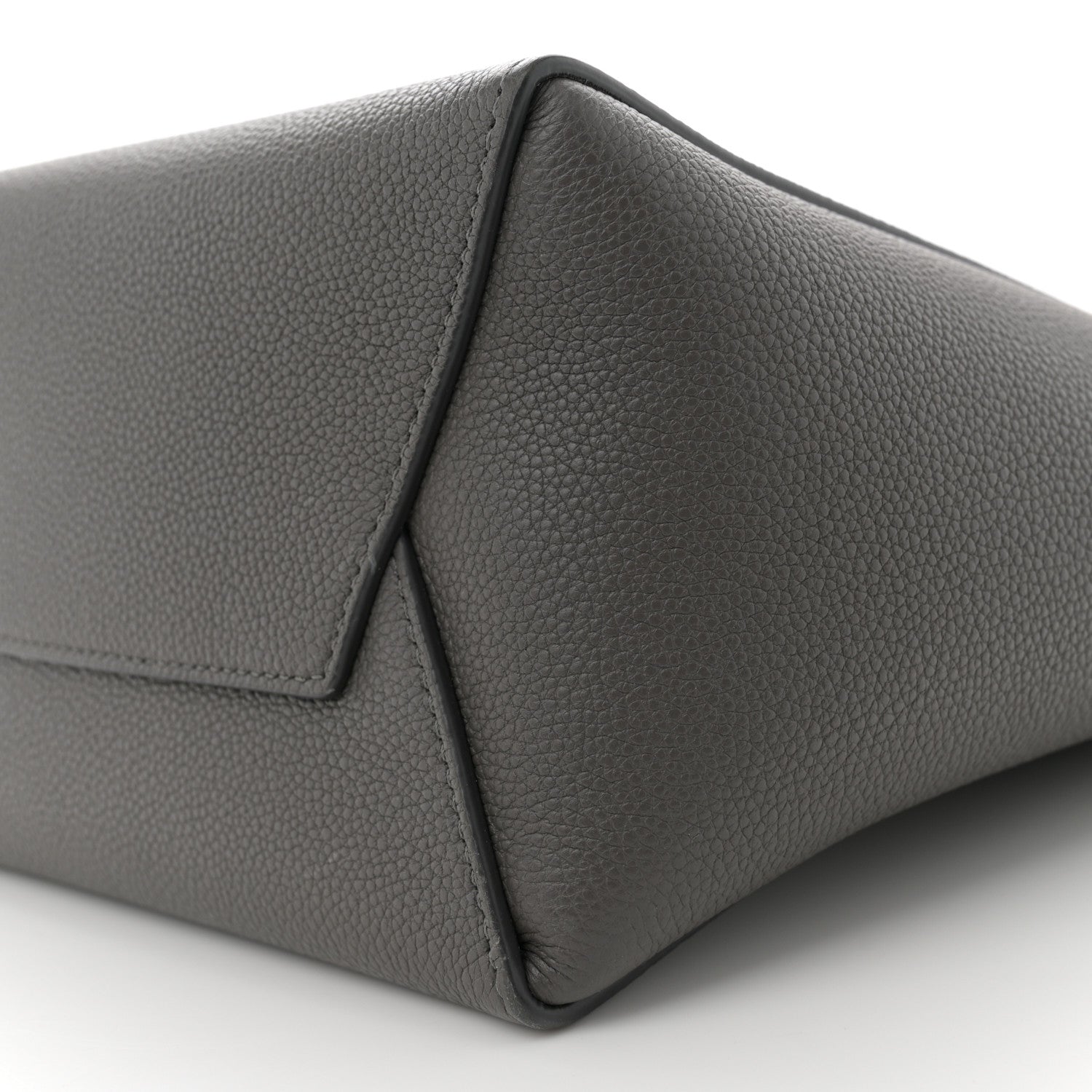 Celine Soft Grained Calfskin Small Sangle Bucket Bag Kohl 9 of 9