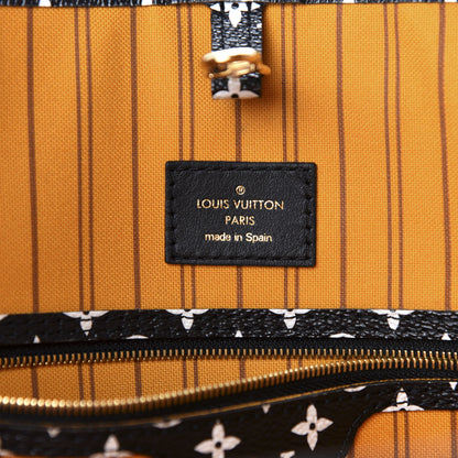 Louis Vuitton Monogram Giant Jungle Neverfull MM Black 8 of 10
