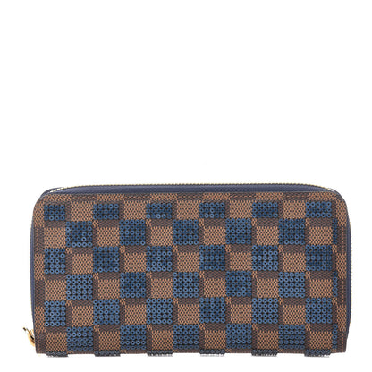 Louis Vuitton Damier Paillettes Zippy Wallet Blue 1 of 7
