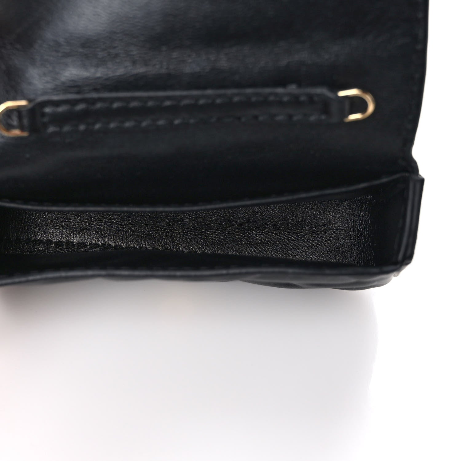 Fendi Nappa Matisse FF Embossed Nano Baguette Charm Black 4 of 9
