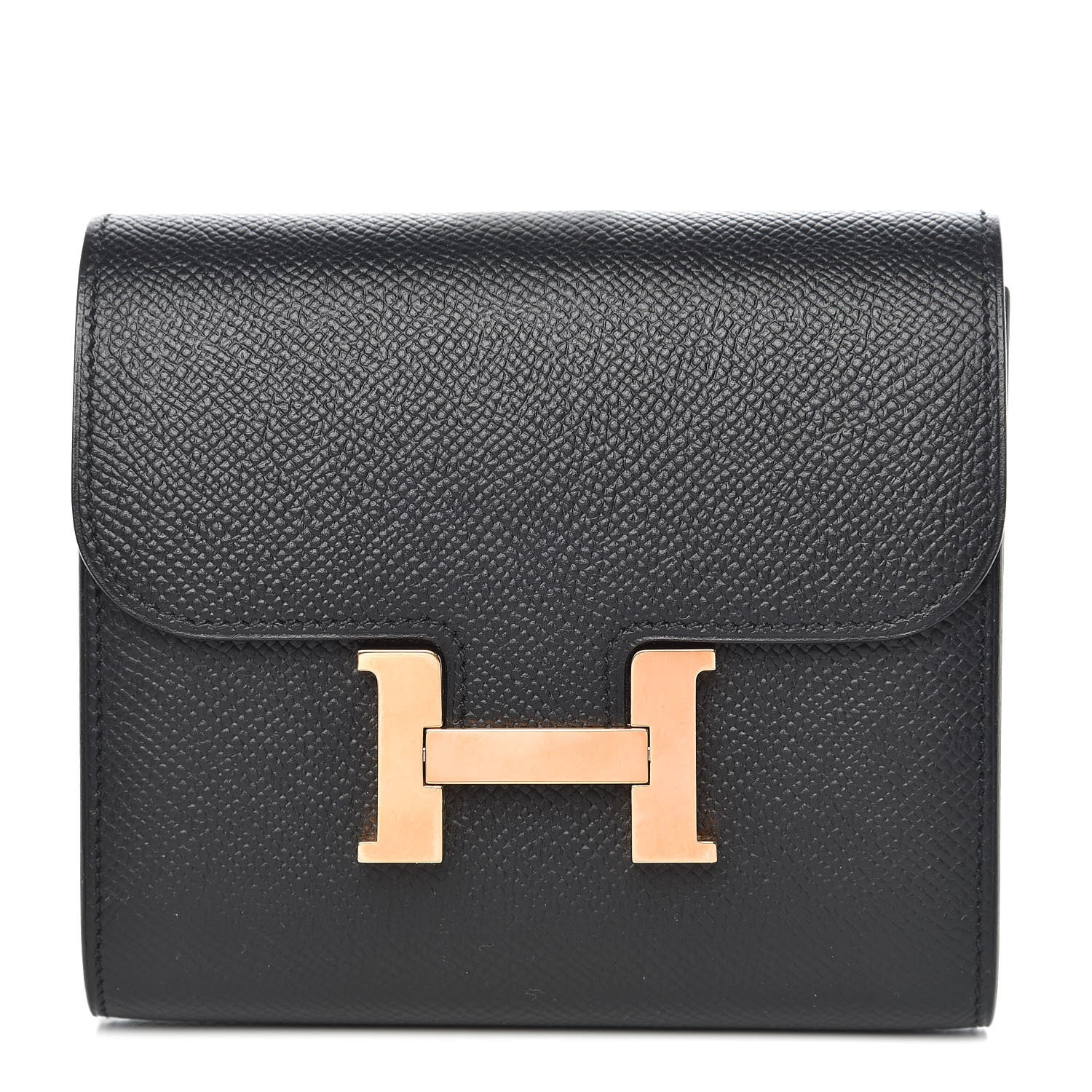 Hermes Epsom Constance Short Wallet Black 1 of 7