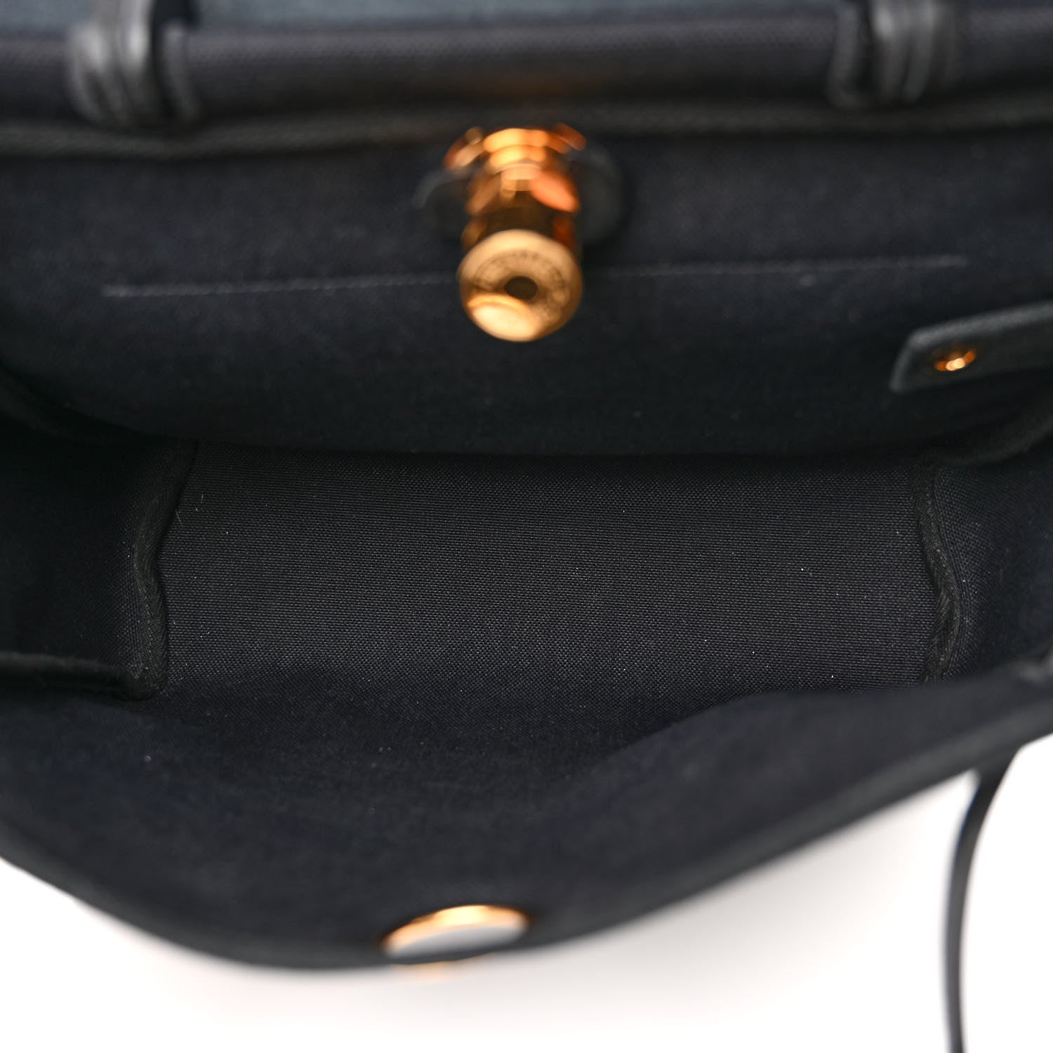 Hermes Military Toile Vache Hunter Herbag Zip PM 31 Black 6 of 13