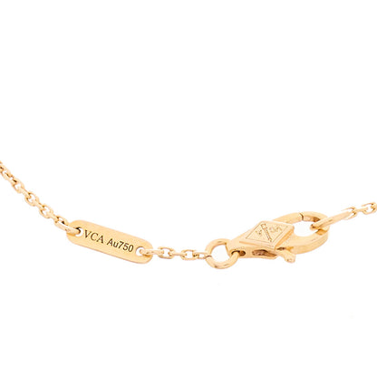 Van Cleef & Arpels 18K Rose Gold Carnelian Sweet Alhambra Bracelet 3 of 5