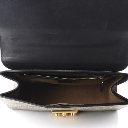 Gucci GG Supreme Monogram Calfskin Medium Padlock Shoulder Bag Beige Black Cuir 5 of 15