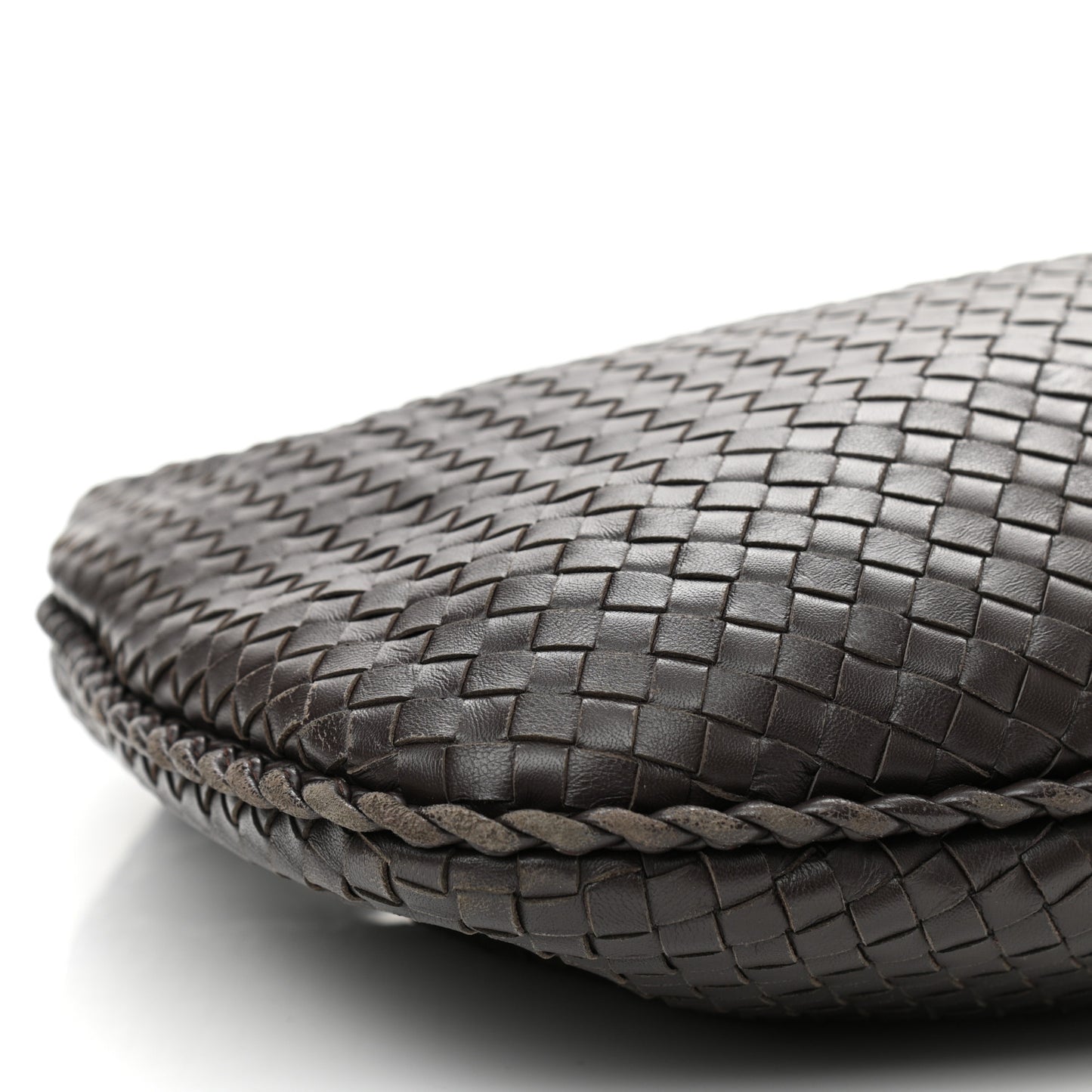Nappa Intrecciato Large Veneta Hobo Ebano