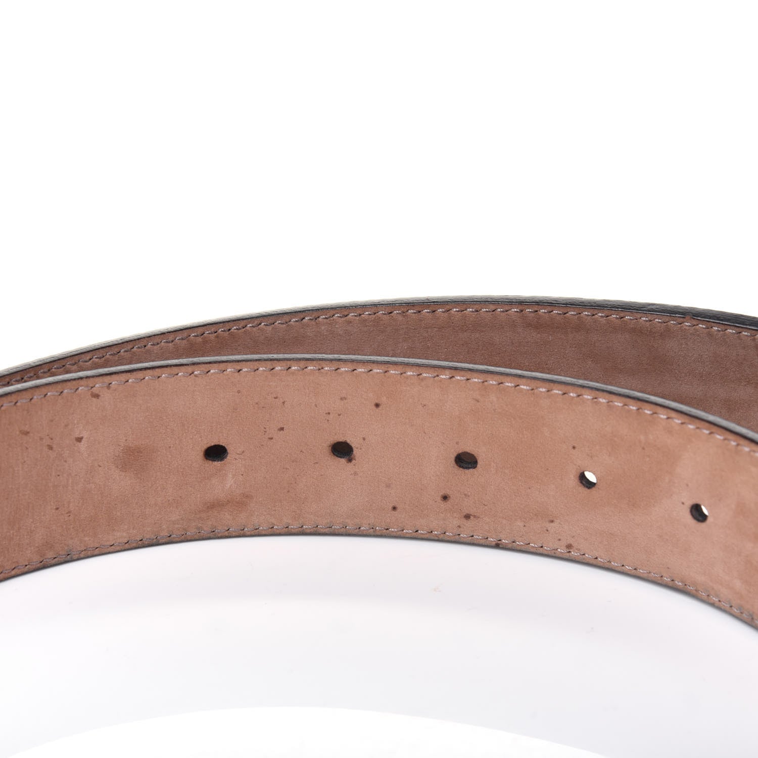 Gucci Calfskin Web Interlocking G Belt 105 42 Dark Brown 6 of 9
