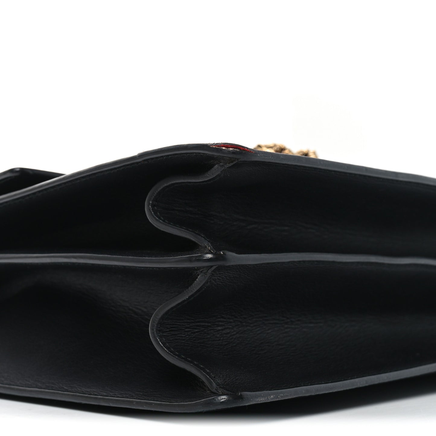 Calfskin Bamboo Web Large Dionysus Top Handle Bag Black Bright Evergreen Hibiscus Red