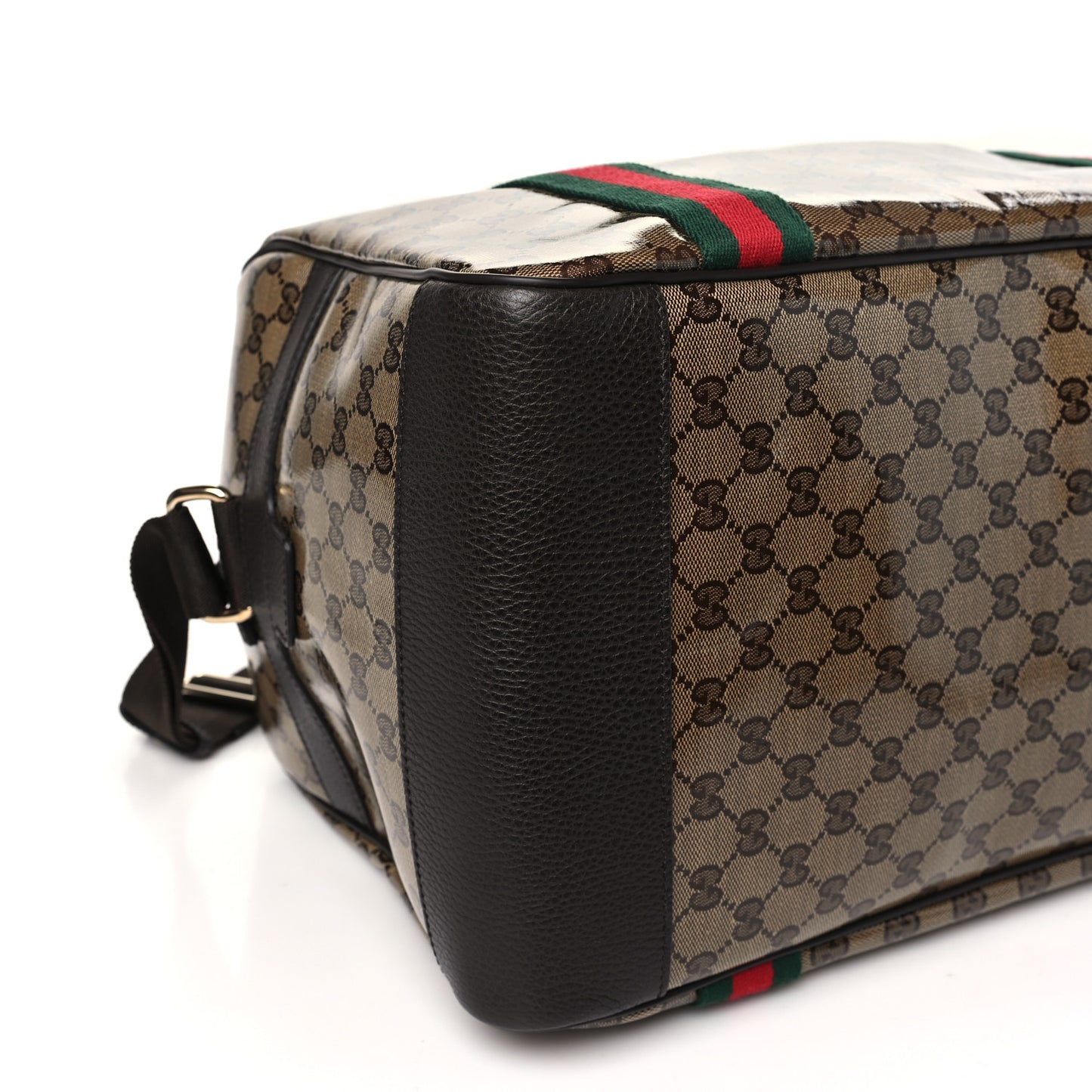 Crystal Monogram Web Large Carry On Duffle Bag Brown