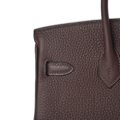 Hermes Togo Birkin 25 Chocolate 29 of 34