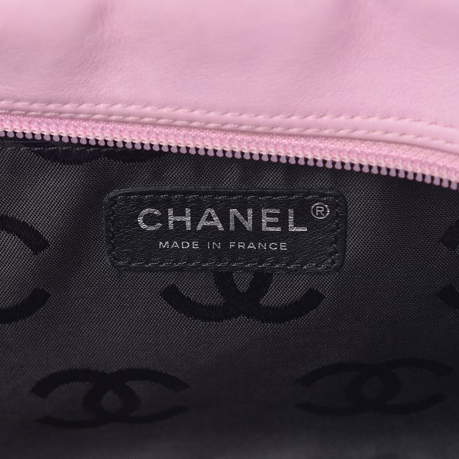 Chanel Calfskin Quilted Large Cambon Bowler Pink Black 6 of 20