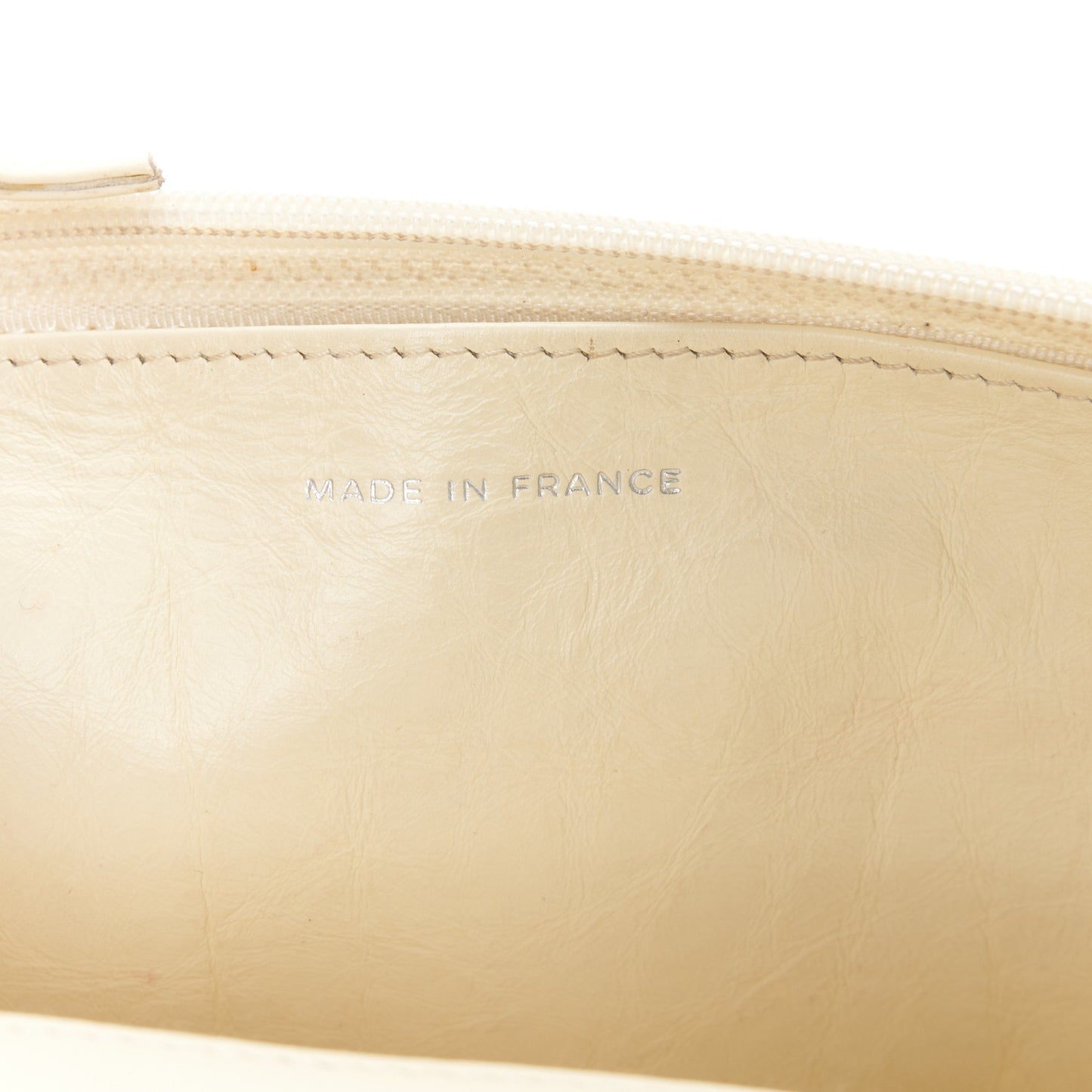 Aged Calfskin Quilted Reissue Wallet On Chain WOC White