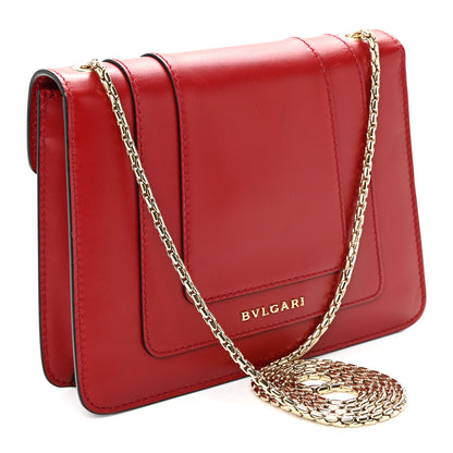 Bulgari Calfskin Serpenti Forever Crossbody Bag Red 4 of 10