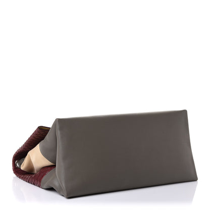 Celine Python Calfskin All Soft Shoulder Bag Burgundy 4 of 10
