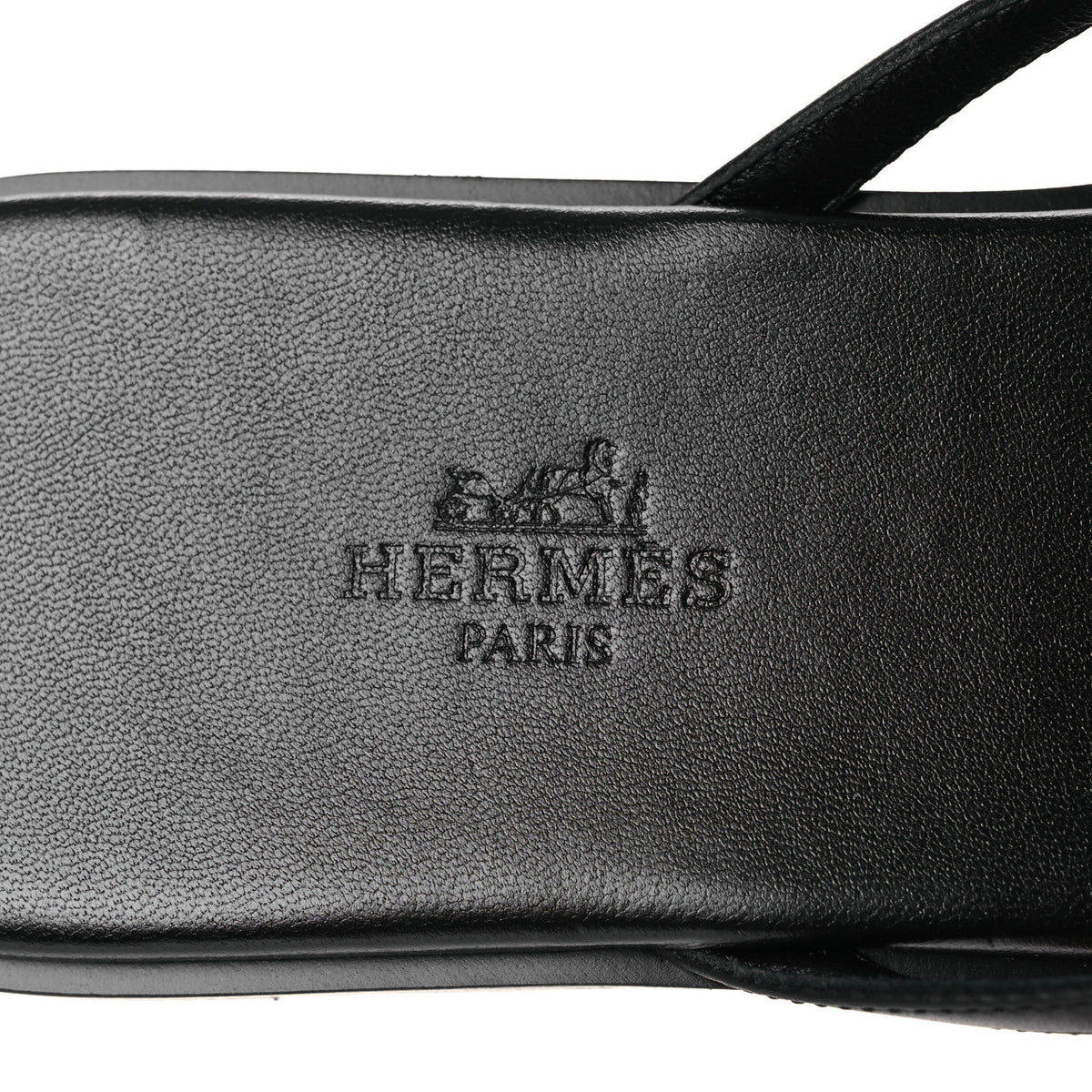 Hermes Calfskin Miss Sandals 39 Black 9 of 11