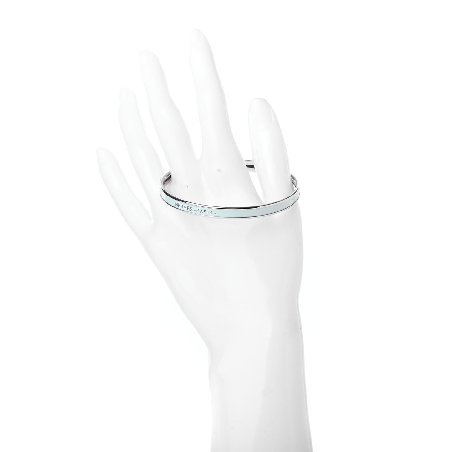 Enamel Printed Extra Narrow Uni Bracelet 62 Bleu Polaire