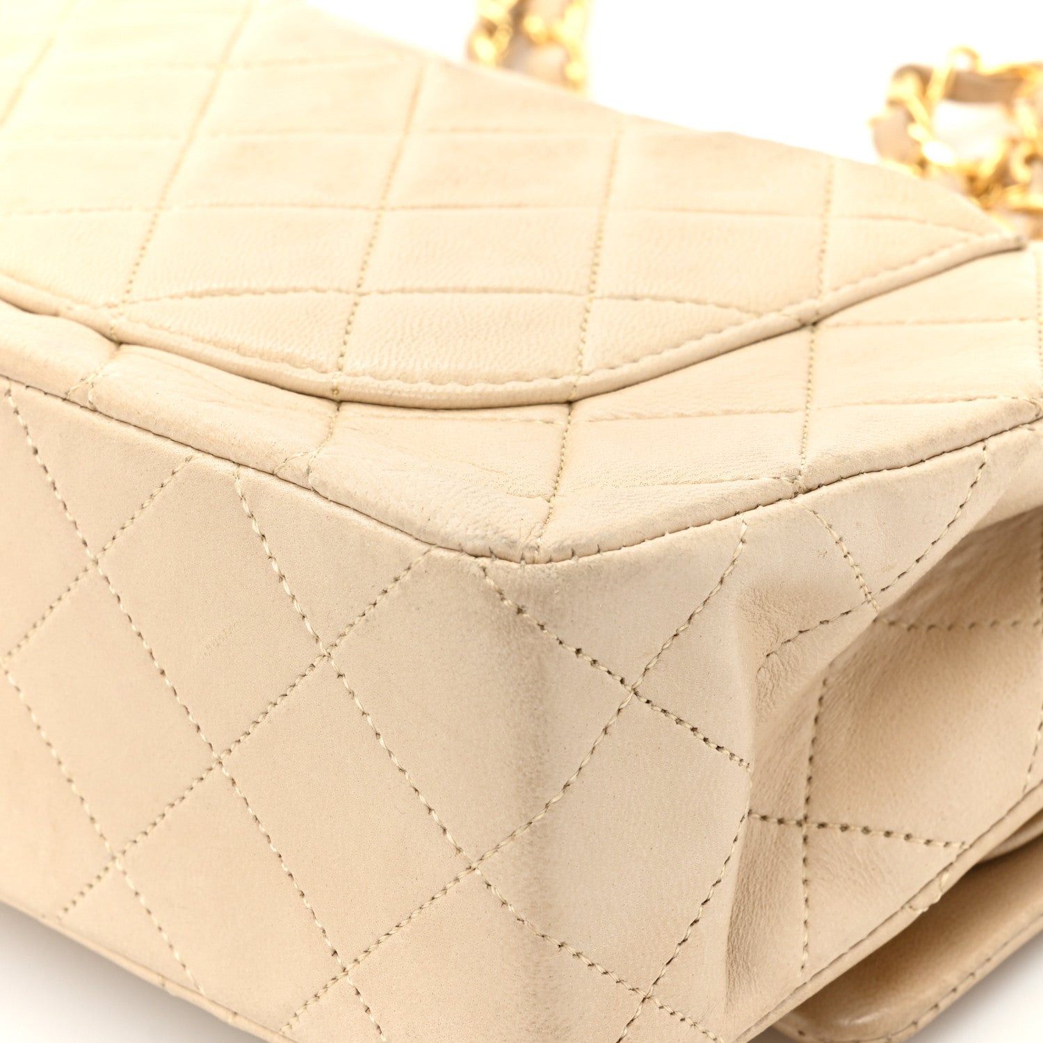 Chanel Lambskin Quilted Small Double Flap Beige 22 of 23