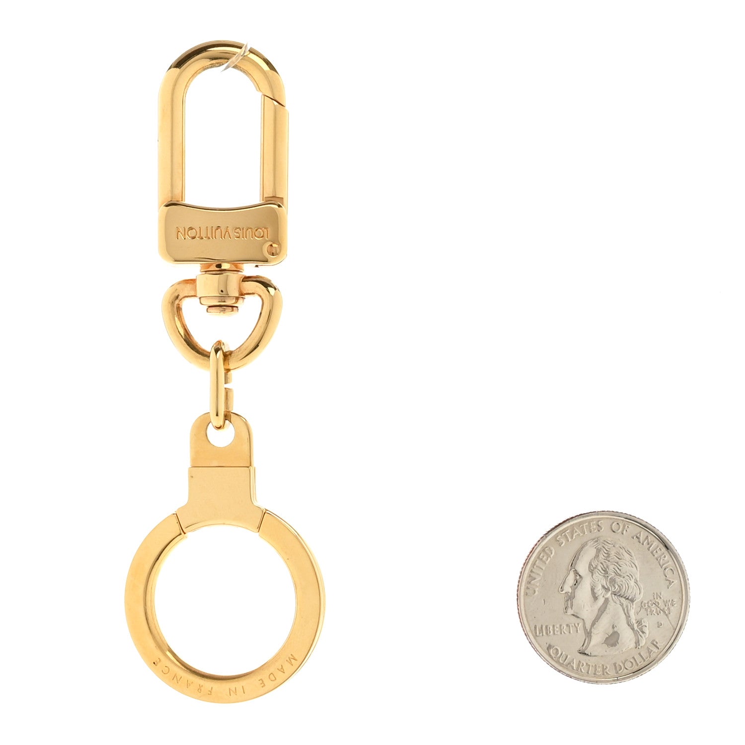 Louis Vuitton Pochette Extender Key Ring Gold 2 of 4