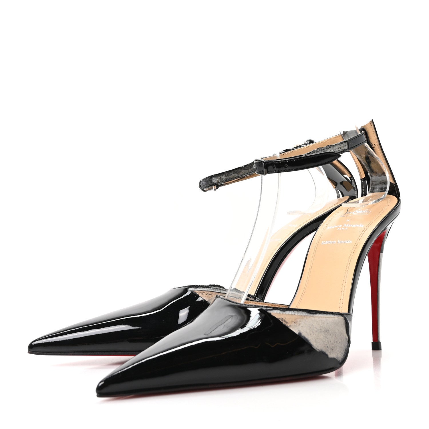 Christian Louboutin X MAISON MARGIELA Patent Bilougiela 25 Pumps 36.5 Black 4 of 8