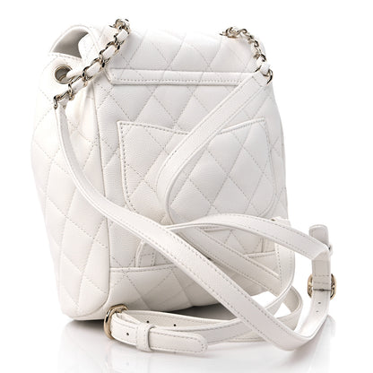 Chanel Caviar Quilted Mini Urban Spirit Backpack White 3 of 9