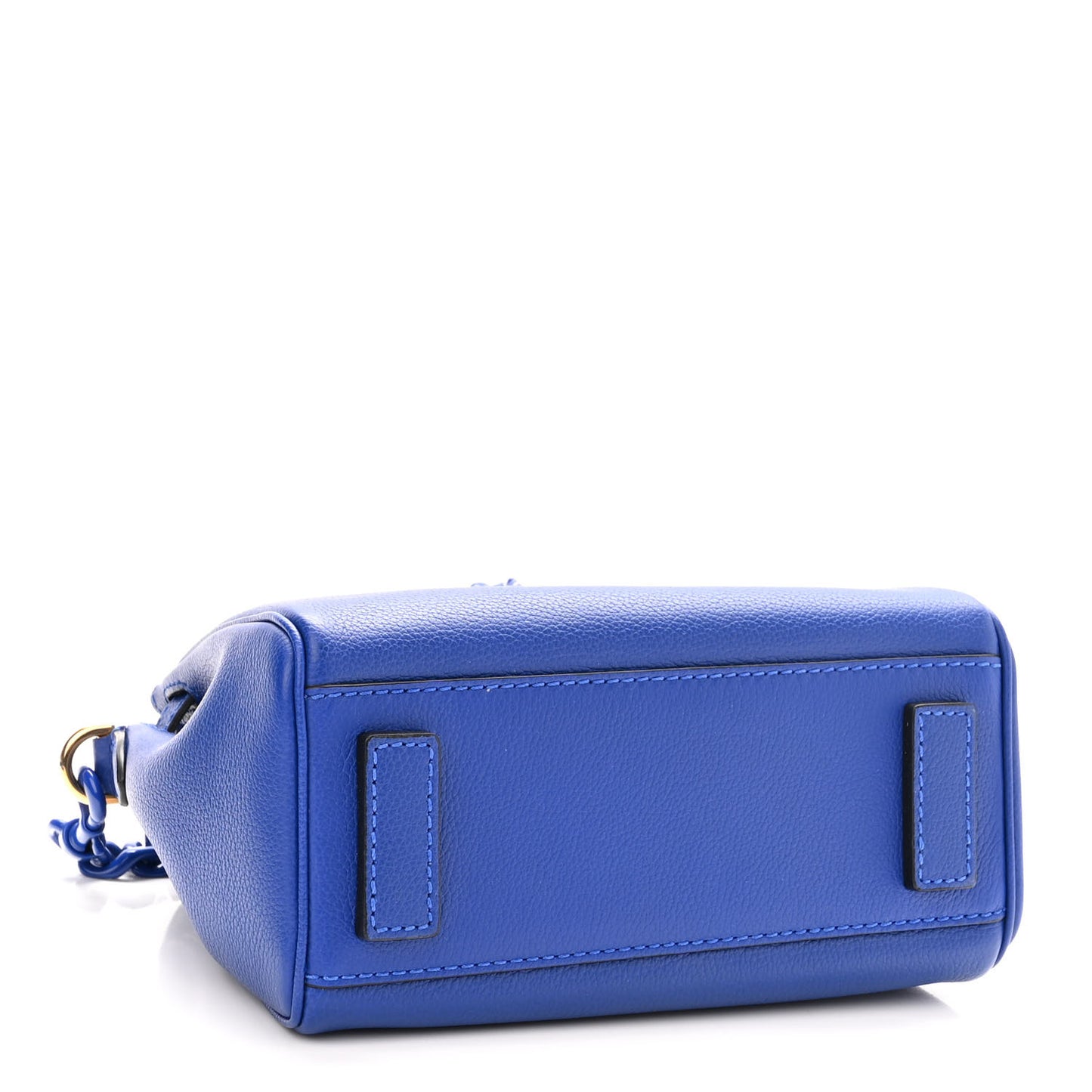 Grained Calfskin Small La Medusa Top Handle Bag Lapis