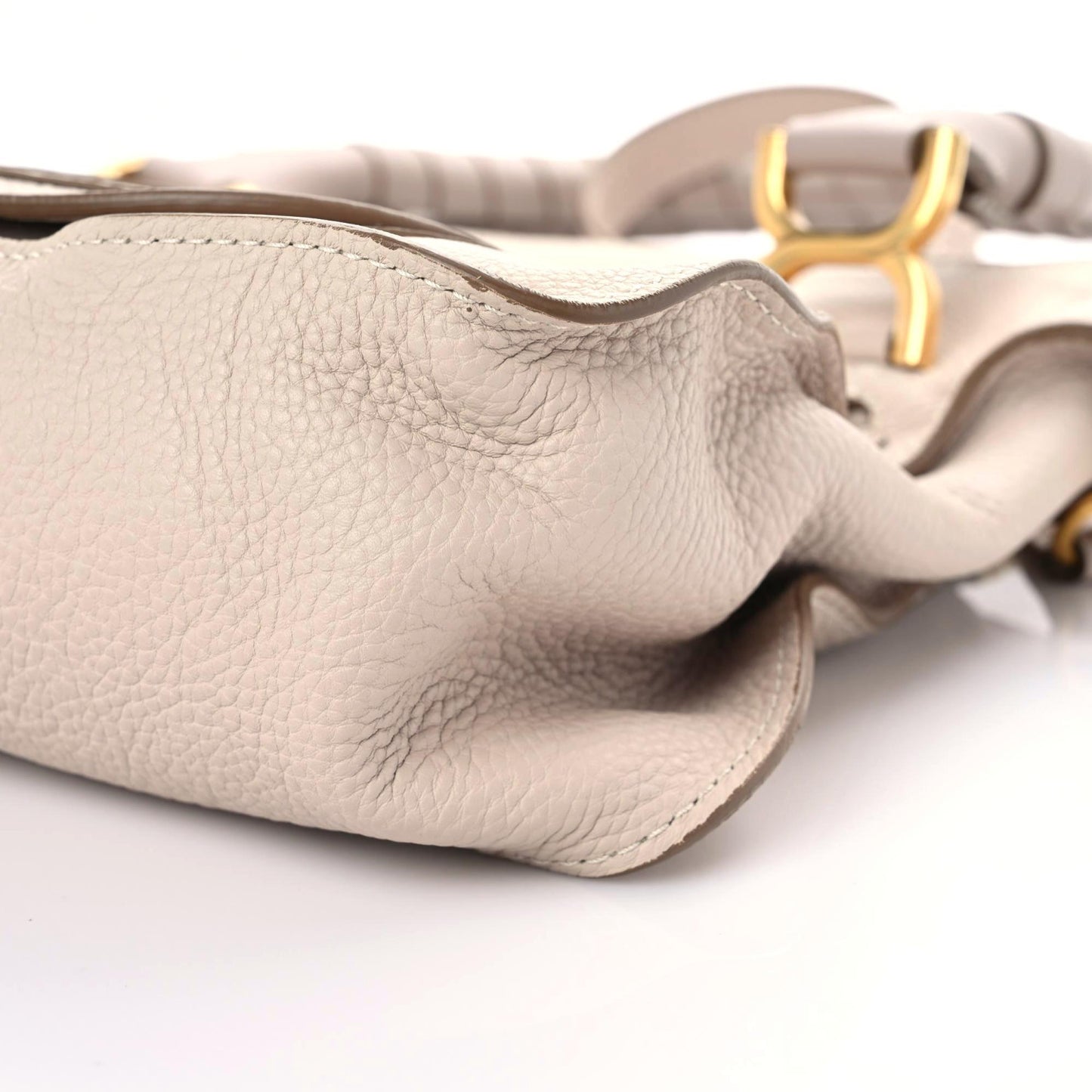 Calfskin Medium Marcie Satchel Abstract White