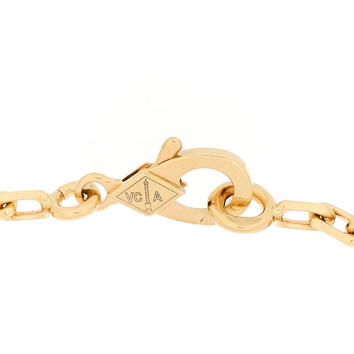 Van Cleef & Arpels 18K Yellow Gold 5 Motifs Guilloche Vintage Alhambra Bracelet 3 of 5