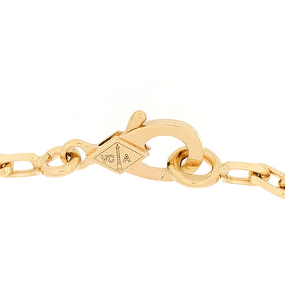 Van Cleef & Arpels 18K Yellow Gold 5 Motifs Guilloche Vintage Alhambra Bracelet 3 of 5