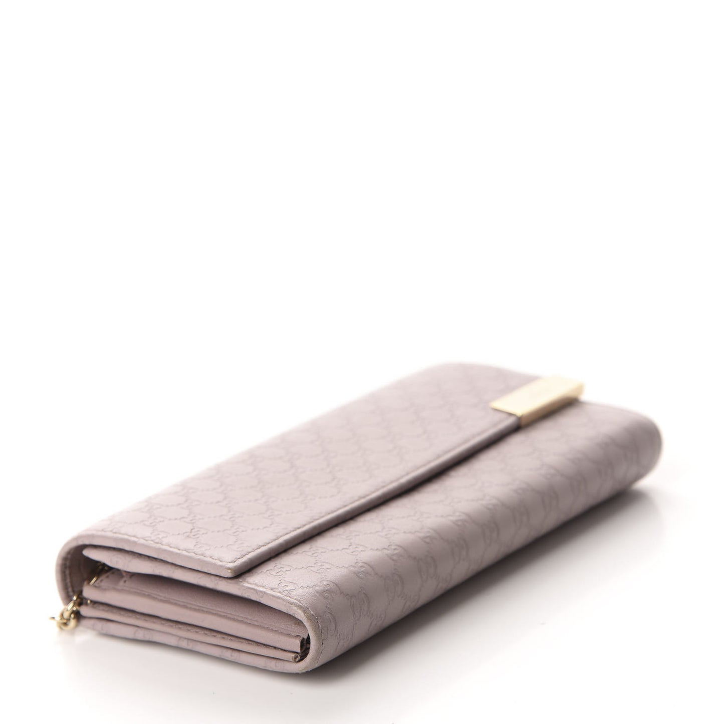 Soft Microguccissima Dice Chain Wallet Mauve