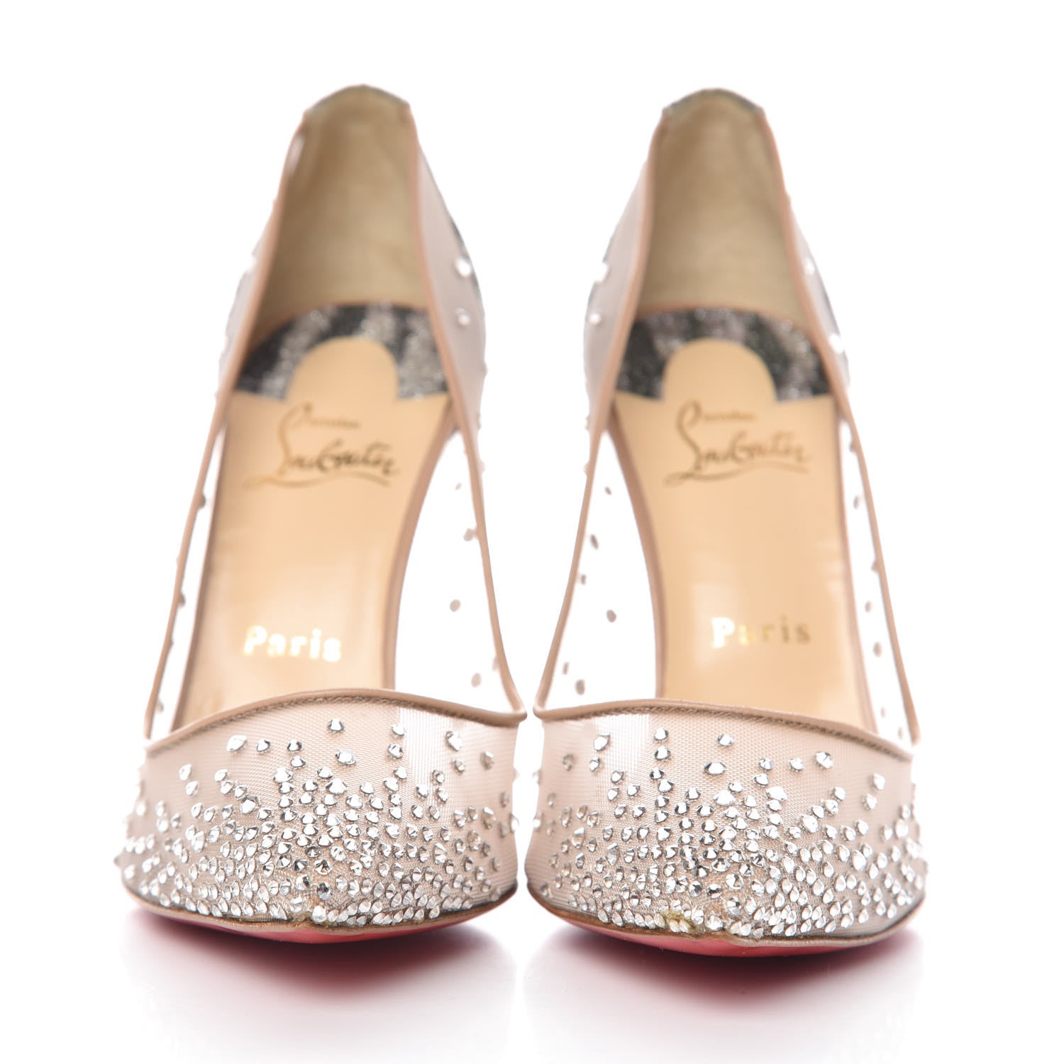 Christian Louboutin Crystal Strass Follies 100 Pumps 39 Crystal 2 of 7