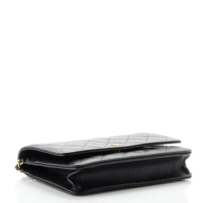 Chanel Caviar Quilted Wallet On Chain WOC Black 4 of 8