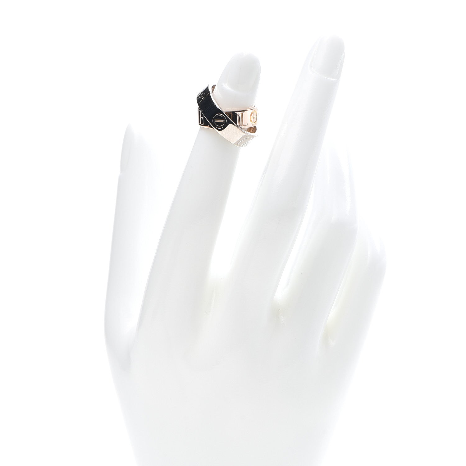 Cartier 18K White Pink Gold 5.5mm Astro LOVE Ring 48 4.5 2 of 6