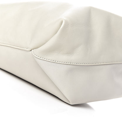 Saint Laurent Lambskin Small Teddy Bucket Bag White 7 of 10