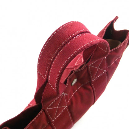 Hermes Canvas Harnais Tote Red 6 of 12